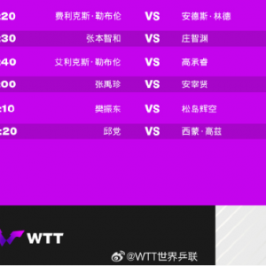 #WTTʴھ2024#